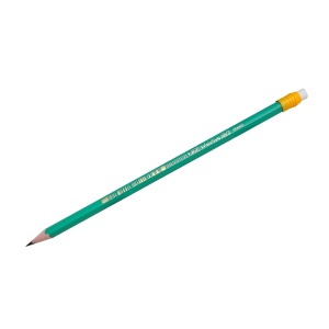 Creion grafit HB cu radiera, 12 buc/cutie, BIC Eco Evolution 655 - Img 2