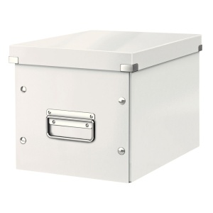 Cutie depozitare medie, 260x240x260 mm, alb, LEITZ WOW Click&Store