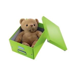 Cutie depozitare medie, 369x281x200 mm, carton, verde, LEITZ Click&Store - Img 3