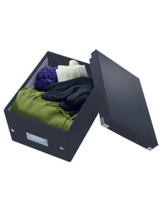 Cutie depozitare mica, 220x160x282 mm, negru, LEITZ WOW Click&Store - Img 3