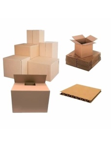 Cutii pliate din carton, 600x400x400 mm, 10 buc/set