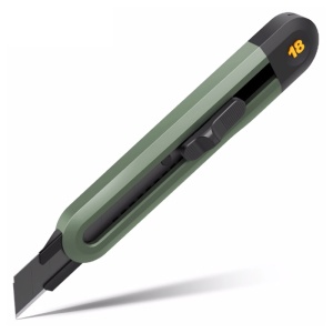 Cutter mare 18 mm, sina metalica, verde, DELI Home Series