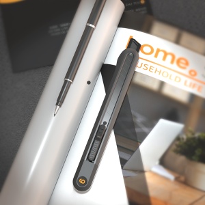 Cutter mic 9 mm, sina metalica, negru, DELI Home Series - Img 6