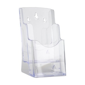Display plastic pentru pliante, 2x1/3 A4, transparent, KEJEA
