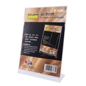 Display plastic pentru prezentare forma L, A5, transparent