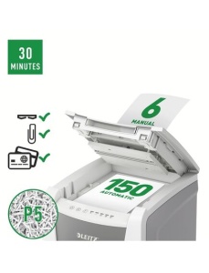 Distrugator documente automat, micro cross-cut LEITZ IQ Autofeed Office 150 - Img 3