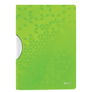 Dosar plastic, cu clema, A4, verde, LEITZ WOW ColorClip