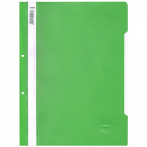 Dosar plastic, cu sina si gauri, A4, vernil, NOKI