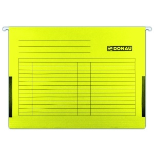 Dosar suspendabil, cu burduf, A4, galben, 5 buc/set, DONAU