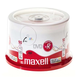 DVD-R printabil 50 buc/cutie, 4.7GB, 16X, MAXELL