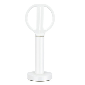 Foarfeca de birou 18 cm, cu suport, alb, Nusign DELI