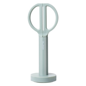 Foarfeca de birou 18 cm, cu suport, verde, Nusign DELI