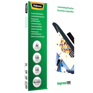 Folie laminare A4 100 microni, 100 buc/top, FELLOWES - Img 2