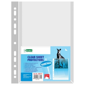 Folii protectie documente, cu burduf, cristal, 170 microni, 10 buc/set, D.RECT - Img 2