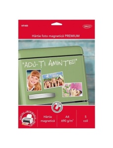 Hartie foto magnetica inkjet, A4 690g, 5 coli/top, DACO