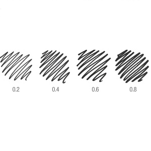 Liner negru FABER-CASTELL Ecco Pigment, 4 buc/set - Img 3