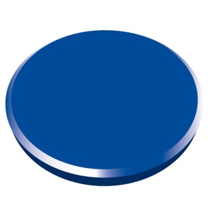 Magneti pentru table, D 32 mm, 10 buc/cutie, albastru, ALCO