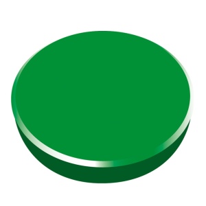 Magneti pentru table, D 38 mm, 10 buc/set, verde, ALCO