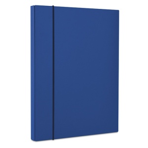 Mapa carton plastifiat, cu burduf 40mm, A4, bleumarin, OFFICE PRODUCTS
