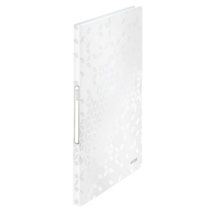 Mapa de prezentare cu 40 folii, A4, alb, coperta flexibila, LEITZ WOW