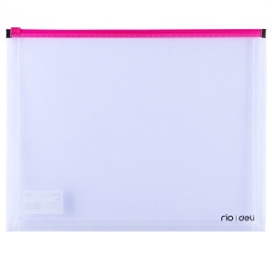 Mapa plastic, cu burduf, A4, transparent, DELI MESH - Img 2