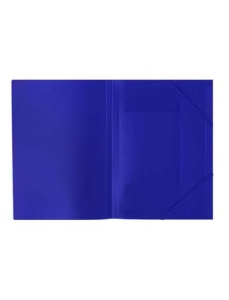 Mapa plastic cu elastic, A4, albastru, ECONOMIX - Img 2