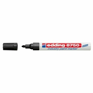 Marker cu vopsea industrial, 2-4 mm, negru, EDDING 8750
