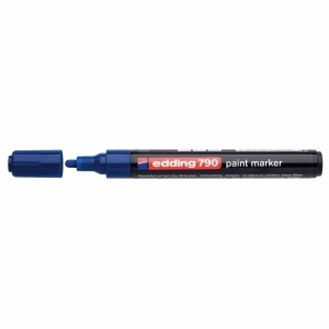 Marker cu vopsea, varf 2-3 mm, albastru, EDDING 790