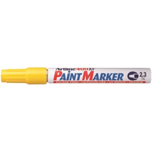 Marker cu vopsea, varf 2-3 mm, galben, ARTLINE 400XF