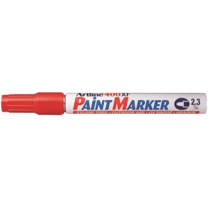 Marker cu vopsea, varf 2-3 mm, rosu, ARTLINE 400XF