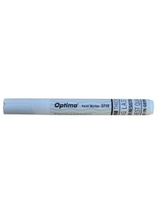 Marker cu vopsea, varf rotund 4.5mm, alb, Optima 3710 - Img 2