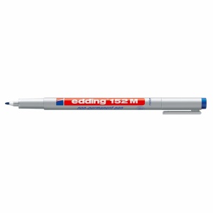 Marker nepermanent OHP, varf 1.0 mm, albastru, EDDING 152