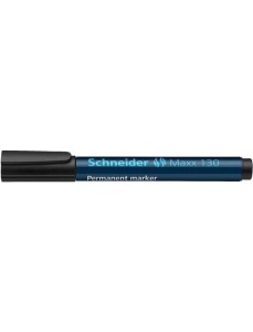 Marker permanent, varf 3mm, negru, SCHNEIDER Maxx 130 - Img 3