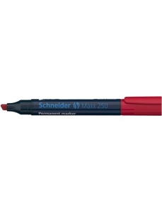 Marker permanent, varf tesit 2-7 mm, rosu, SCHNEIDER Maxx 250 - Img 2