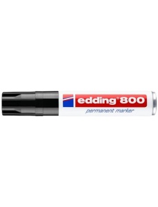 Marker permanent, varf tesit 4-12 mm, negru, EDDING 800 - Img 3