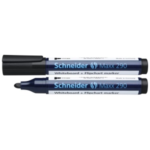 Marker whiteboard, varf 2-3mm, negru, SCHNEIDER Maxx 290