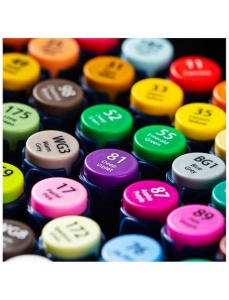 Markere sketching cu 2 capete 1 mm/6 mm, 30 buc/set, Finenolo DELI - Img 4