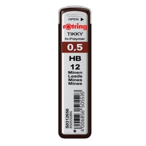 Mine creion 0,5 mm HB 12 buc/set, ROTRING