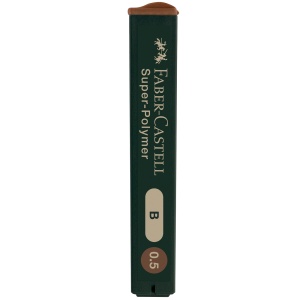 Mine creion mecanic, 0.5mm, B, 12 buc/set, Super-Polymer FABER-CASTELL