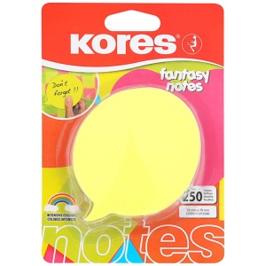 Notes autoadeziv, 70X70 mm, idee, 250 file, 5 culori neon, KORES - Img 2