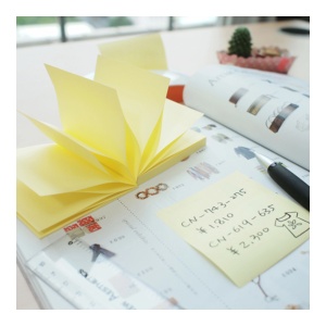 Notes autoadeziv in Z, 76x76 mm, 100 file, STICK'N - Img 2