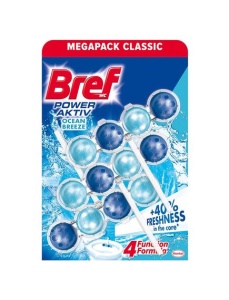 Odorizant bile toaleta BREF Power Aktiv Ocean, 3x50 g