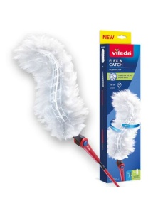 Pamatuf praf cu maner lung VILEDA Flex and Catch, cu o rezerva