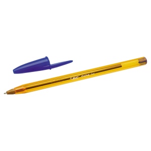 Pix fara mecanism, 0.8 mm, albastru, BIC Cristal Fine - Img 2