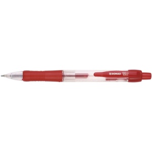 Pix gel cu mecanism, varf 0.5 mm, rosu, DONAU