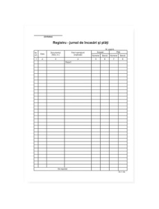 Registru incasari si plati A4, 100 file, 3 buc/set