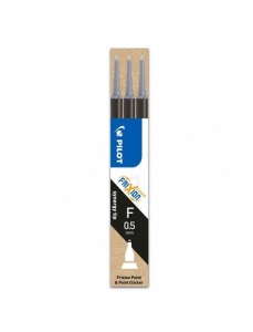 Rezerva roller 0.5 mm, negru, 3 buc/set, PILOT Frixion