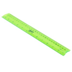 Rigla din plastic, 30 cm, flexibila, DELI - Img 3