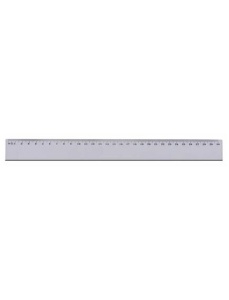 Rigla din plastic, 30 cm, transparent