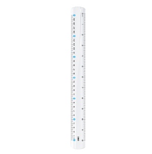 Rigla plastic, 30 cm, transparent, DELI - Img 2